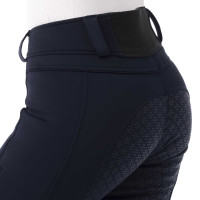 Softshell broek Equitheme Kitzbuhl siliconen zitvlak Marineblauw
