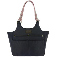 Shopper Equithème Aztec Zip + elastiek Marine Marineblauw