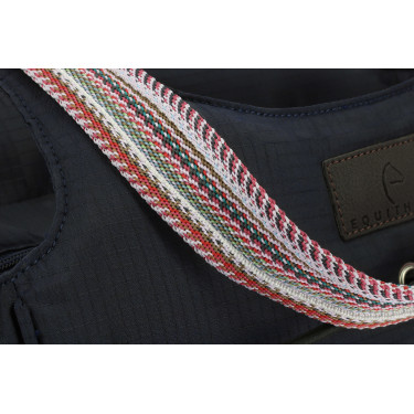 Shopper Equithème Aztec Zip + elastiek Marine Marineblauw