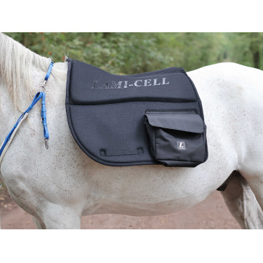 Lami-Cell wandelzadeldek met zakken Zwart