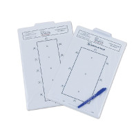 Tableau d'apprentissage pour reprise de dressage Blanc