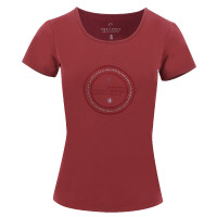T-shirt Equithème Anna korte mouwen Gemêleerd roze