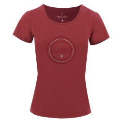 T-shirt Equithème Anna korte mouwen Kers Rood