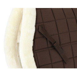 Equithème Pro gevormde zadeldek Chocolade Bruin