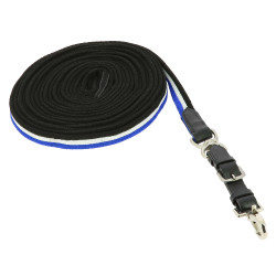 Longe van Norton gewatteerd/leer Zwart / wit / blauw Longe van Norton gewatteerd/leer Zwart / wit / blauw