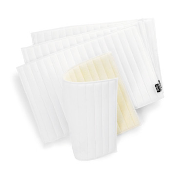 Katoenen onderlappen voor stalbandages Shires Wit
