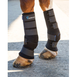Buitenkant peesbeschermers Arma Deluxe Shires Zwart