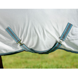 Weatherbeeta ComFiTec Essential Combo vliegen deken Wit / grijs / felblauw