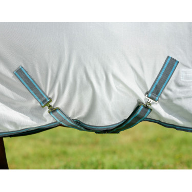 Weatherbeeta ComFiTec Essential Combo vliegen deken Wit / grijs / felblauw