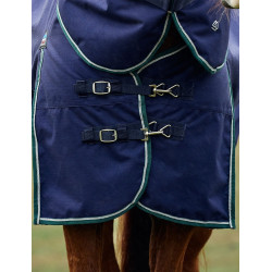 Weatherbeeta ComFiTec Dynamic Turnout 220 g deken met afneembare hals Marine / bosgroen Blauw