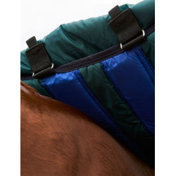 Weatherbeeta ComFiTec Dynamic Turnout 220 g deken met afneembare hals Bosgroen / marineblauw