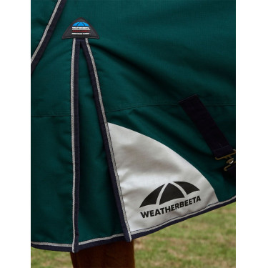 Weatherbeeta ComFiTec Dynamic Turnout 220 g deken met afneembare hals Bosgroen / marineblauw