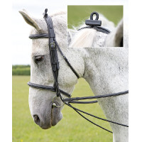 Elastische teugels Shires Zwart Elastische teugels Shires Zwart