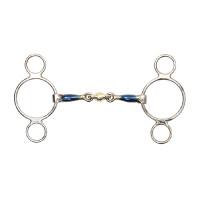 Mors 2 ringen blauw koper Shires