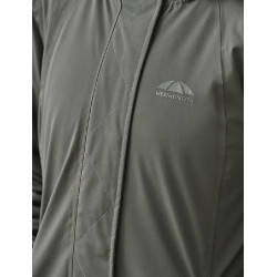 Lange waterdichte WeatherBeeta damesjas Middernachtgroen