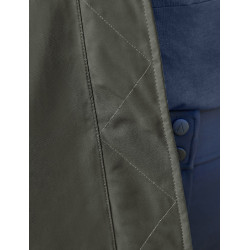 Lange waterdichte WeatherBeeta damesjas Middernachtgroen