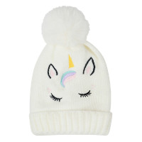 Geborduurde Dublin Unicorn-oorbescherming voor kinderen Wit Geborduurde Dublin Unicorn-oorbescherming voor kinderen Wit