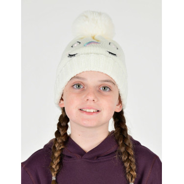 Geborduurde Dublin Unicorn-oorbescherming voor kinderen Wit Geborduurde Dublin Unicorn-oorbescherming voor kinderen Wit