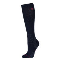 Weatherbeeta compressiekousen tot kniehoogte Marine / felroze