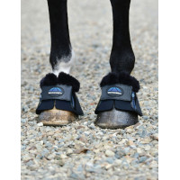 Bell boots met schapenvacht Weatherbeeta Tough-Tec Impact Fleece Trim Zwart / zwart Bell boots met schapenvacht Weatherbeeta Tough-Tec Impact Fleece Trim Zwart / zwart