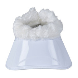 Bell boots met schapenvacht Weatherbeeta Tough-Tec Impact Fleece Trim Wit / wit