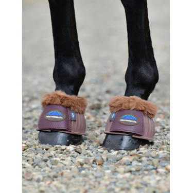 Rubberen springschoenen met schapenvacht WeatherBeeta Tough-Tec Prime Fleece Trim Bruin / bruin