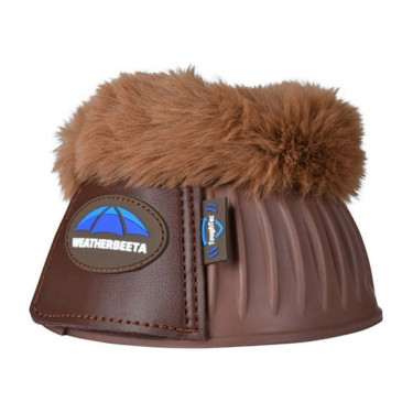 Rubberen springschoenen met schapenvacht WeatherBeeta Tough-Tec Prime Fleece Trim Bruin / bruin