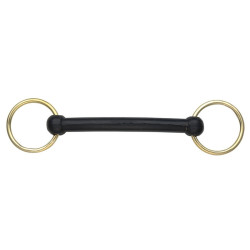 Rubberen watertrens bit met ringen Shires