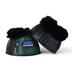 Rubberen springschoenen met schapenvacht WeatherBeeta Tough-Tec Prime Fleece Trim Zwart / bosgroen