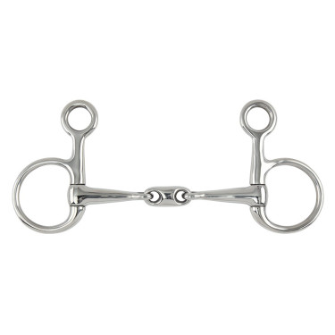 Mors Baucher Cheek Snaffle Lozenge Shires Acier inoxydable Mors Baucher Cheek Snaffle Lozenge Shires Acier inoxydable
