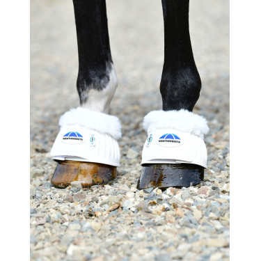 Rubberen springschoenen met schapenvacht WeatherBeeta Tough-Tec Prime Fleece Trim Zwart / zwart