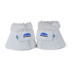 Weatherbeeta Tough-Tec strijklappen met fleece rand Wit