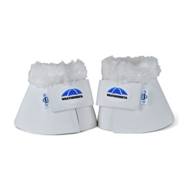 Weatherbeeta Tough-Tec strijklappen met fleece rand Wit