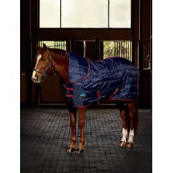 Staldeken Weatherbeeta ComFiTec 210D Channel 100g combo Marine / bordeaux Staldeken Weatherbeeta ComFiTec 210D Channel 100g combo Marine / bordeaux