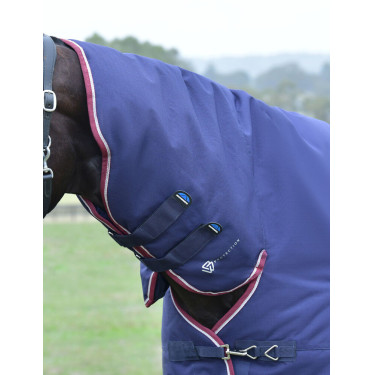 Deken Weatherbeeta ComFiTec Essential Turnout 220g combo Marine / bordeaux Marineblauw