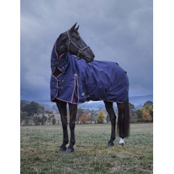 Deken Weatherbeeta ComFiTec Essential Turnout 220g combo Marine / bordeaux Marineblauw