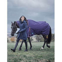 Deken Weatherbeeta ComFiTec Essential Turnout 220g combo Marine / bordeaux Marineblauw