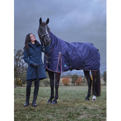 Deken Weatherbeeta ComFiTec Essential Turnout 220g combo Marine / bordeaux Marineblauw