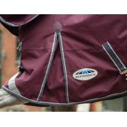 Dekentje Weatherbeeta ComFiTec Plus Dynamic II Combo hals medium Bordeaux / grijs / wit