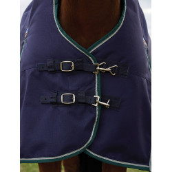 Weatherbeeta ComFiTec Plus Dynamic Turnout deken 100 g met hoge hals Marine / bosgroen Blauw Weatherbeeta ComFiTec Plus Dynamic Turnout deken 100 g met hoge hals Marine / bosgroen Blauw