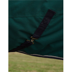 Deken Weatherbeeta ComFiTec Plus Dynamic Turnout 220g high neck Bosgroen / marineblauw