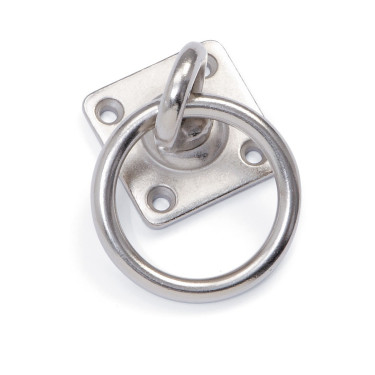 Draaibare bevestigingsring met plaat Shires Metaal Zilver Draaibare bevestigingsring met plaat Shires Metaal Zilver