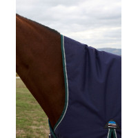 Deken Weatherbeeta ComFiTec Plus Dynamic Turnout 220g high neck Marine / bosgroen Blauw Deken Weatherbeeta ComFiTec Plus Dynamic Turnout 220g high neck Marine / bosgroen Blauw