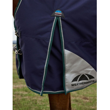 Deken Weatherbeeta ComFiTec Plus Dynamic Turnout 220g high neck Marine / bosgroen Blauw Deken Weatherbeeta ComFiTec Plus Dynamic Turnout 220g high neck Marine / bosgroen Blauw