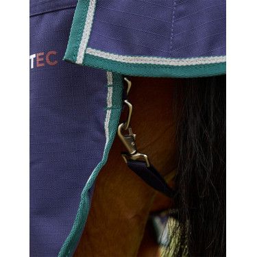 Deken Weatherbeeta ComFiTec Plus Dynamic Turnout 220g high neck Marine / bosgroen Blauw Deken Weatherbeeta ComFiTec Plus Dynamic Turnout 220g high neck Marine / bosgroen Blauw