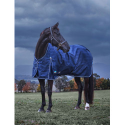 Deken Weatherbeeta ComFiTec Prelim Turnout 220 g Gebreide marineblauwe plaid met reliëf Deken Weatherbeeta ComFiTec Prelim Turnout 220 g Gebreide marineblauwe plaid met reliëf