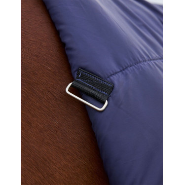 Weatherbeeta ComFiTec Prelim Turnout Combo 220 g deken Gebreide marineblauwe plaid met reliëf