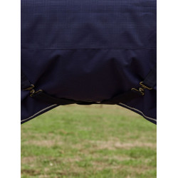Weatherbeeta ComFiTec Prelim Turnout Combo 220 g deken Gebreide marineblauwe plaid met reliëf