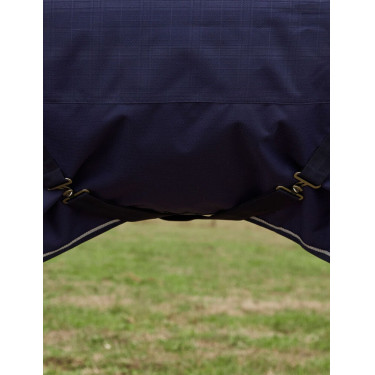 Weatherbeeta ComFiTec Prelim Turnout Combo 220 g deken Gebreide marineblauwe plaid met reliëf