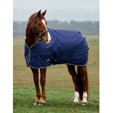 Weatherbeeta ComFiTec Tyro Turnout 50g deken Marine / houtskoolkleur Weatherbeeta ComFiTec Tyro Turnout 50g deken Marine / houtskoolkleur